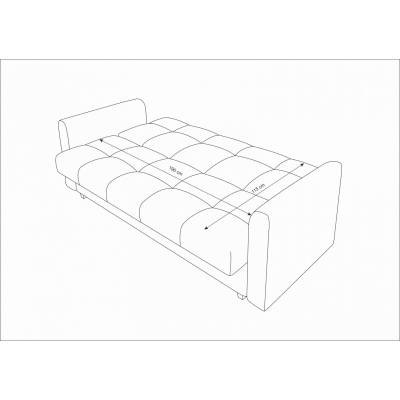 Sofa mit Stauraum LARSEN – grau