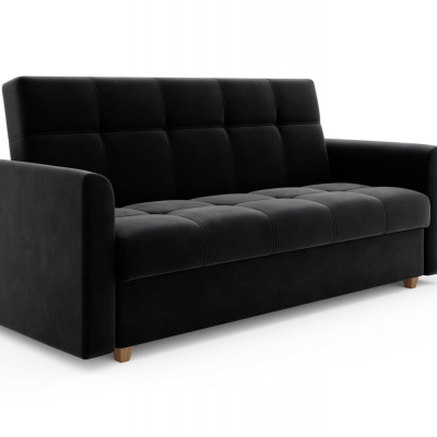 Sofa mit Stauraum LARSEN – schwarz