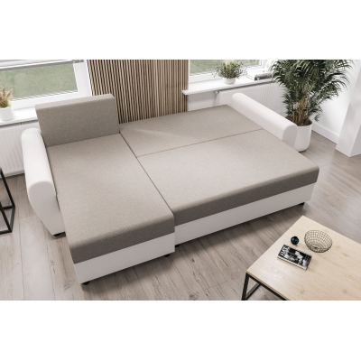 Elegante Couchgarnitur FLORIANA – dunkelbraun / braun