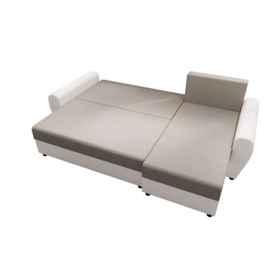 Elegante Couchgarnitur FLORIANA – dunkelbraun / braun