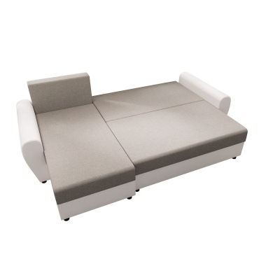 Elegante Couchgarnitur FLORIANA – dunkelbraun / braun