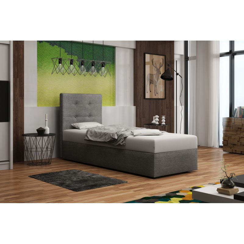 Polsterbett 80x200 DELILAH 1 – Grau