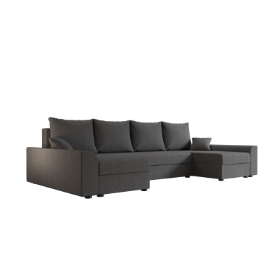 Elegante U-Form Couchgarnitur DAGMAR – grau