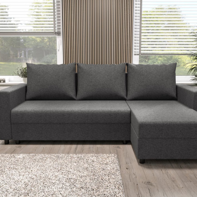 Ecksofa mit Armlehnen SANVI – Grau