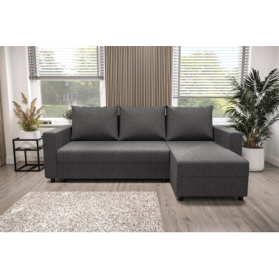 Ecksofa mit Armlehnen SANVI – Grau