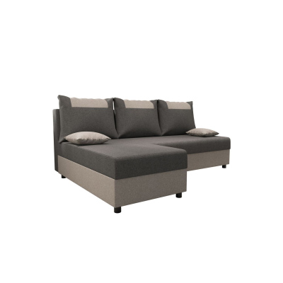 Ecksofa SANVI – Grau/Hellgrau