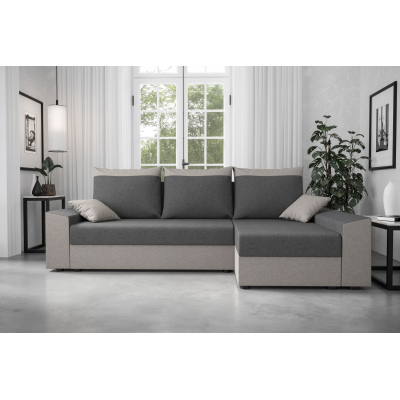 Ecksofa PARI – Hellgrau/Grau