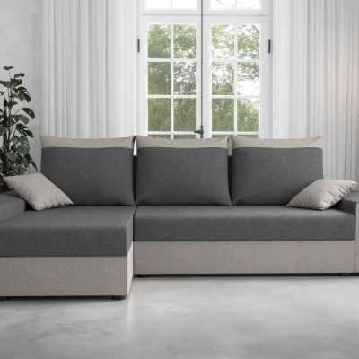 Ecksofa PARI – Hellgrau/Grau