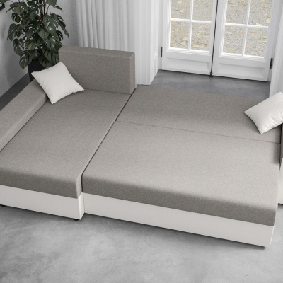 Ecksofa PARI – Grau/Schwarz