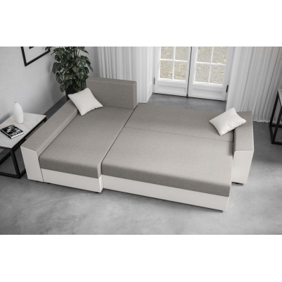 Ecksofa PARI – Grau/Schwarz