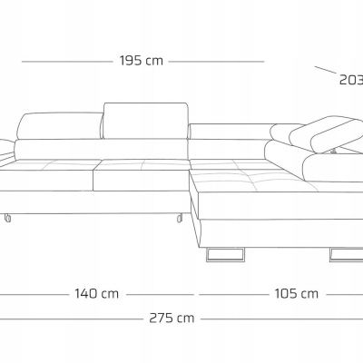 Designer-Couchgarnitur WILFRED – Grau 2