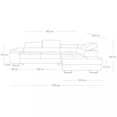 Designer-Couchgarnitur WILFRED – Gelb 1