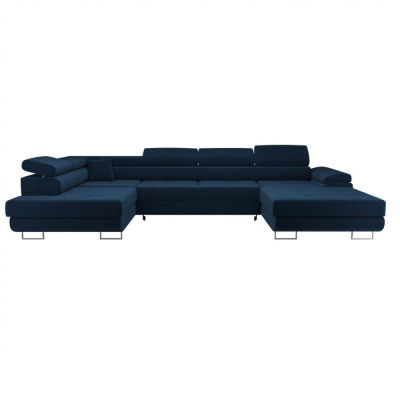 U-förmige Couchgarnitur WILFRED – Blau 1