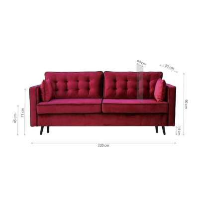 Rotes Sofa BECKY