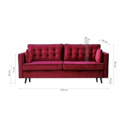 Dunkelgrünes Sofa BECKY