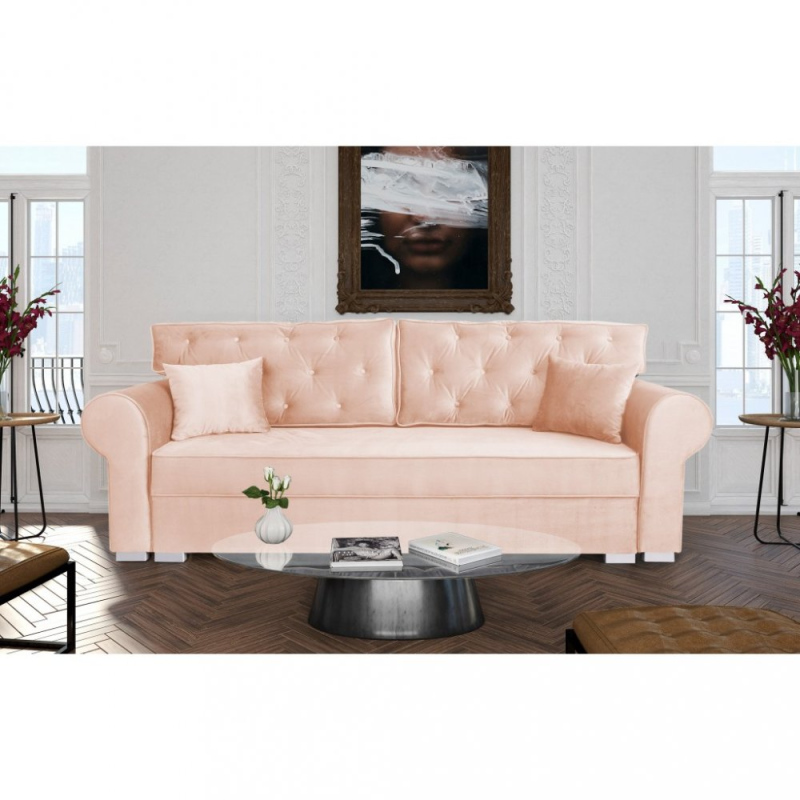 Dreisitziges Sofa MIRA – cream