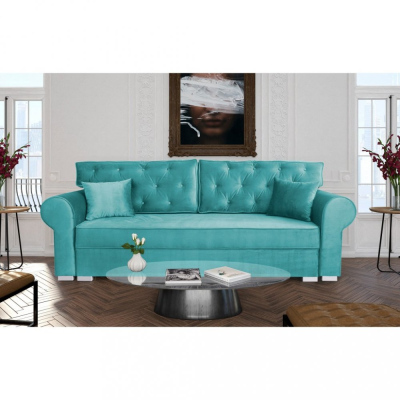 Dreisitziges Sofa MIRA – türkis