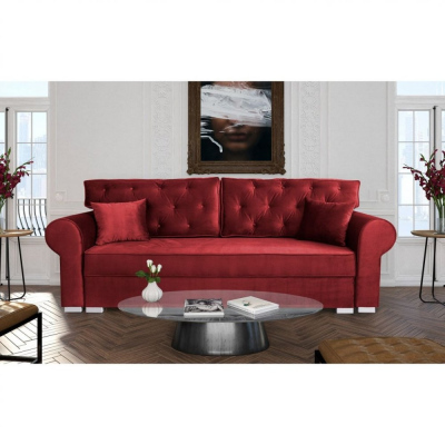 Dreisitziges Sofa MIRA – rot