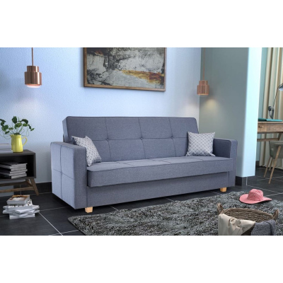 Elegantes Retro-Sofa MARTHA – blau