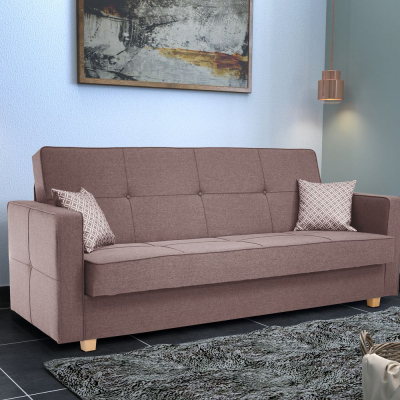 Elegantes Retro-Sofa MARTHA – braun