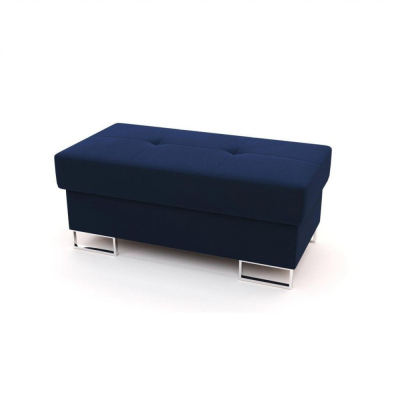 Hocker mit Stauraum WILFRED – blau 1