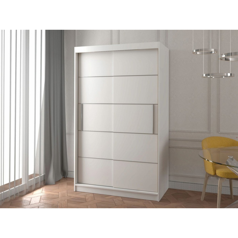 Moderner Kleiderschrank ZOREA 06 – Breite 120 cm, weiß