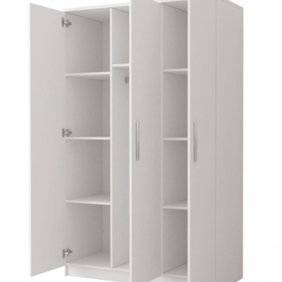 Dreitüriger Kleiderschrank für Kinderzimmer OLEG – Breite 120 cm, weiß