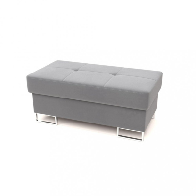 Hocker mit Stauraum WILFRED – grau1