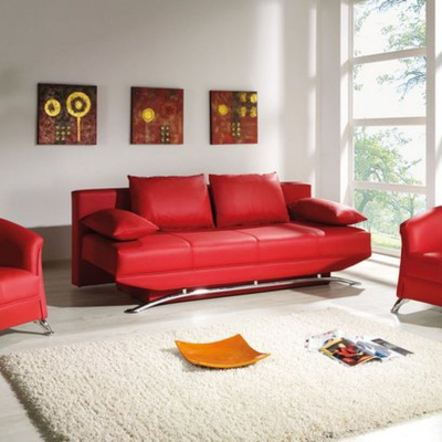 Bequemes Sofa ONNI – rot