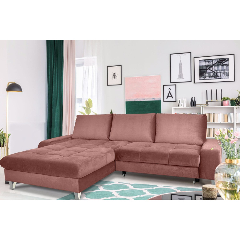 Elegante Couchgarnitur HARVEY, rosa