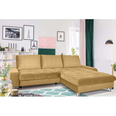 Elegante Couchgarnitur HARVEY, gelb