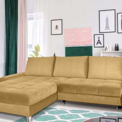 Elegante Couchgarnitur HARVEY, gelb