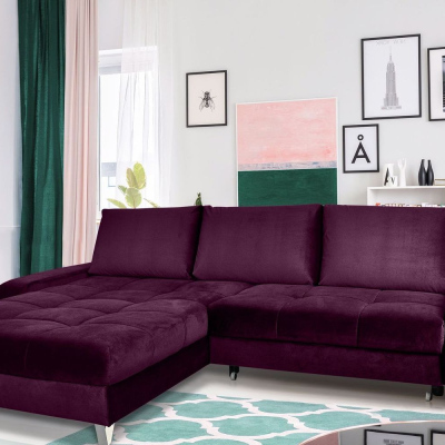 Elegante Couchgarnitur HARVEY, lila