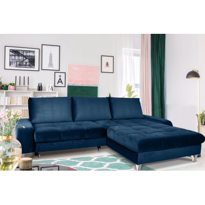 Elegante Couchgarnitur HARVEY, blau