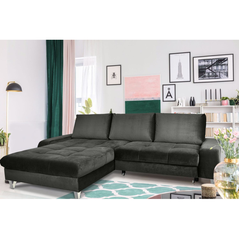 Elegante Couchgarnitur HARVEY, grau