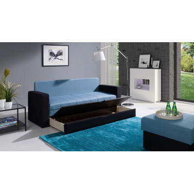 Couch mit Stauraum CONNOR – Blau