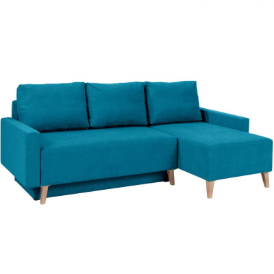 Polstercouch mit Stauraum ODIN – Blau