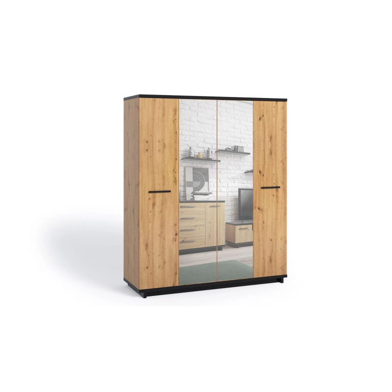 Kleiderschrank mit Spiegel 180 ISOLDA