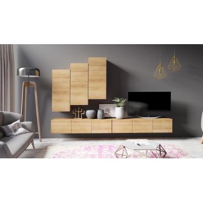 Hänge-Wandschrank CONNOR –⁠⁠⁠⁠⁠⁠ Eiche Gold