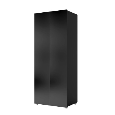 Zweitüriger Kleiderschrank CONNOR – Breite 80 cm, schwarz