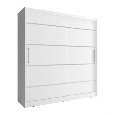 Schwebetürenschrank 200 cm MARVAN – Weiß