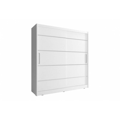 Schwebetürenschrank 200 cm MARVAN – Weiß