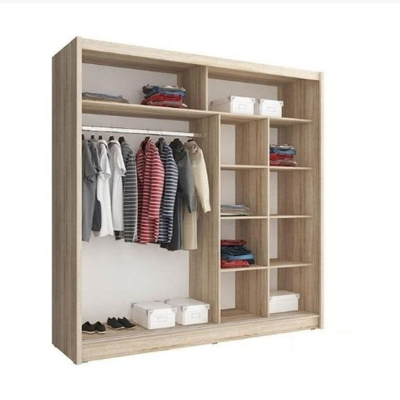 Schwebetürenschrank 200 cm MARVAN – Weiß