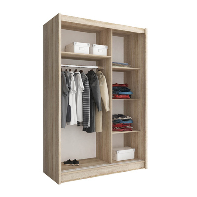 Kleiderschrank 130 cm WESTON – weiß