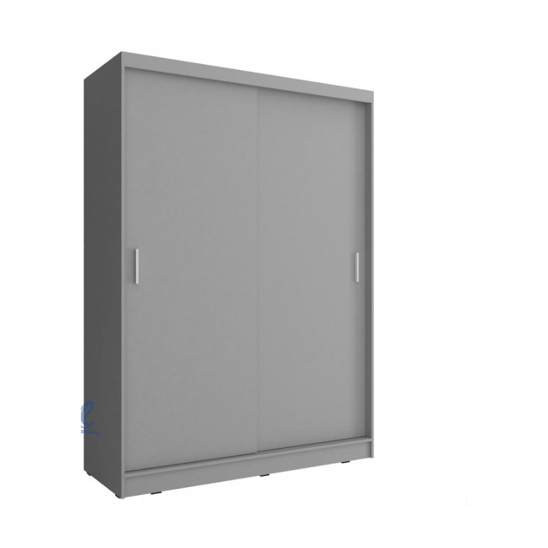 Grauer Kleiderschrank 150 cm WESTON – graphit