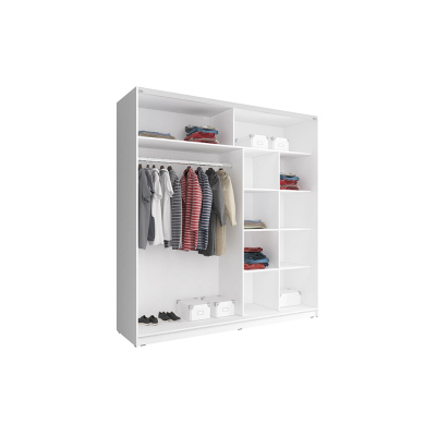 Kleiderschrank 200 cm MELODY 8 – weiß