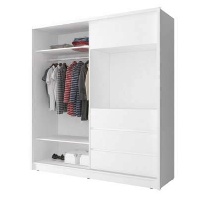 TV-Schrank 200 cm MARKEL – weiß