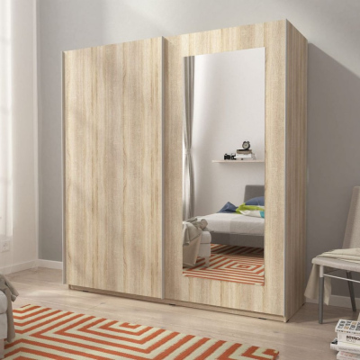 Kleiderschrank 200 cm MELODY 8 – Eiche sonoma