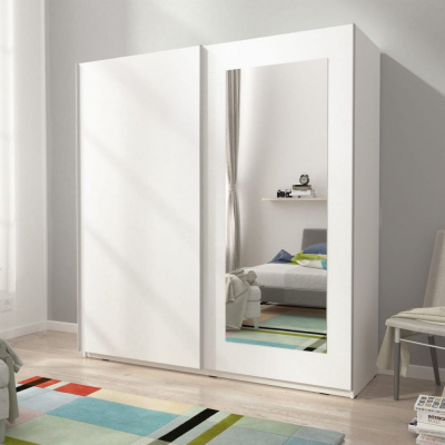 Kleiderschrank 200 cm MELODY 8 – weiß