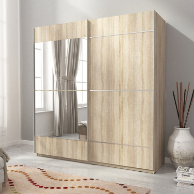 Kleiderschrank 150 cm MELODY 4 – Eiche sonoma